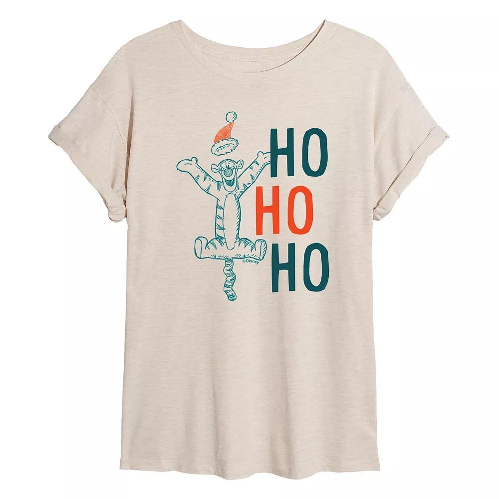 Disneys Winnie The Pooh Womens Ho Ho Ho Oversized Tee Product Image
