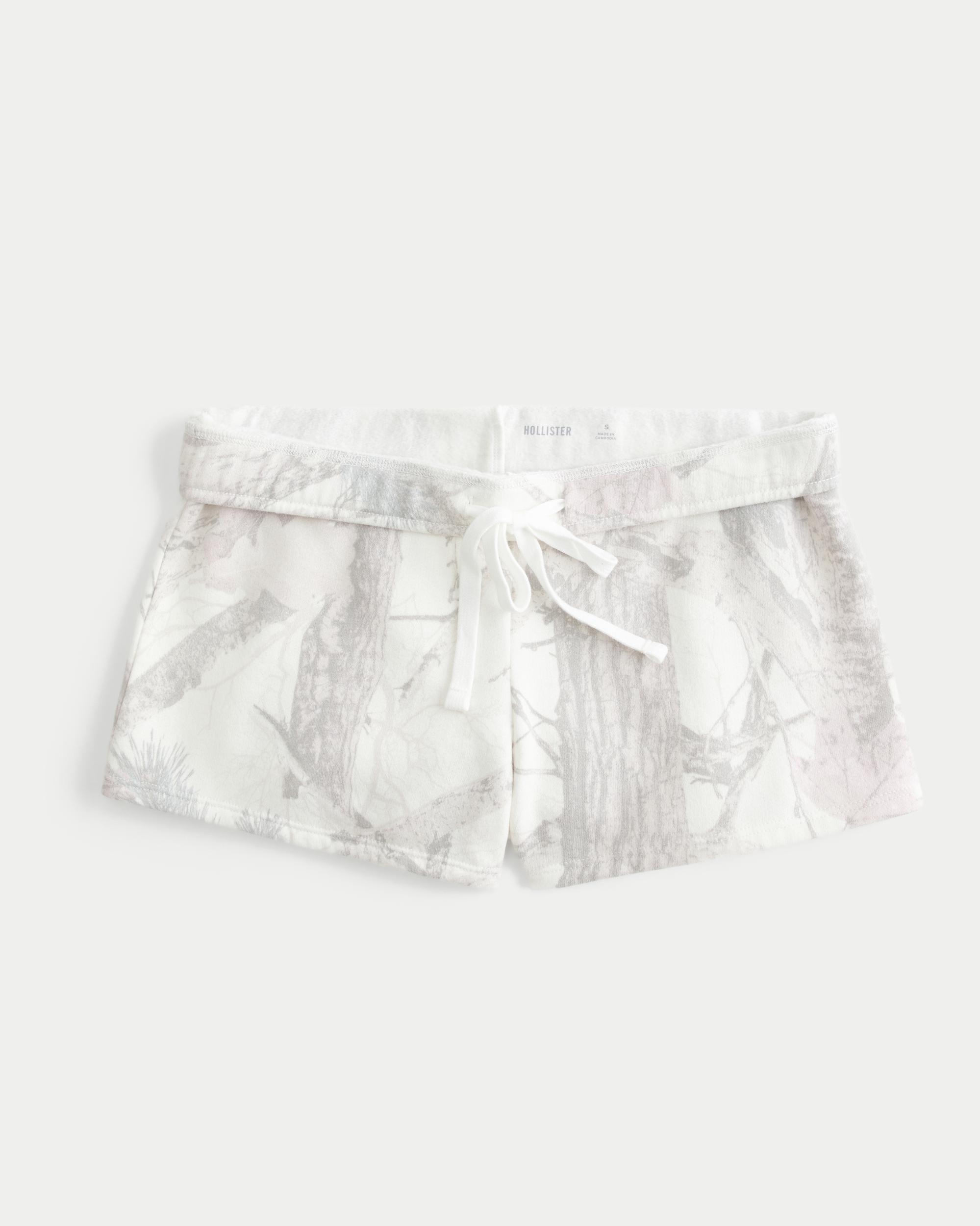 Number Graphic Mini Fleece Shorts Product Image