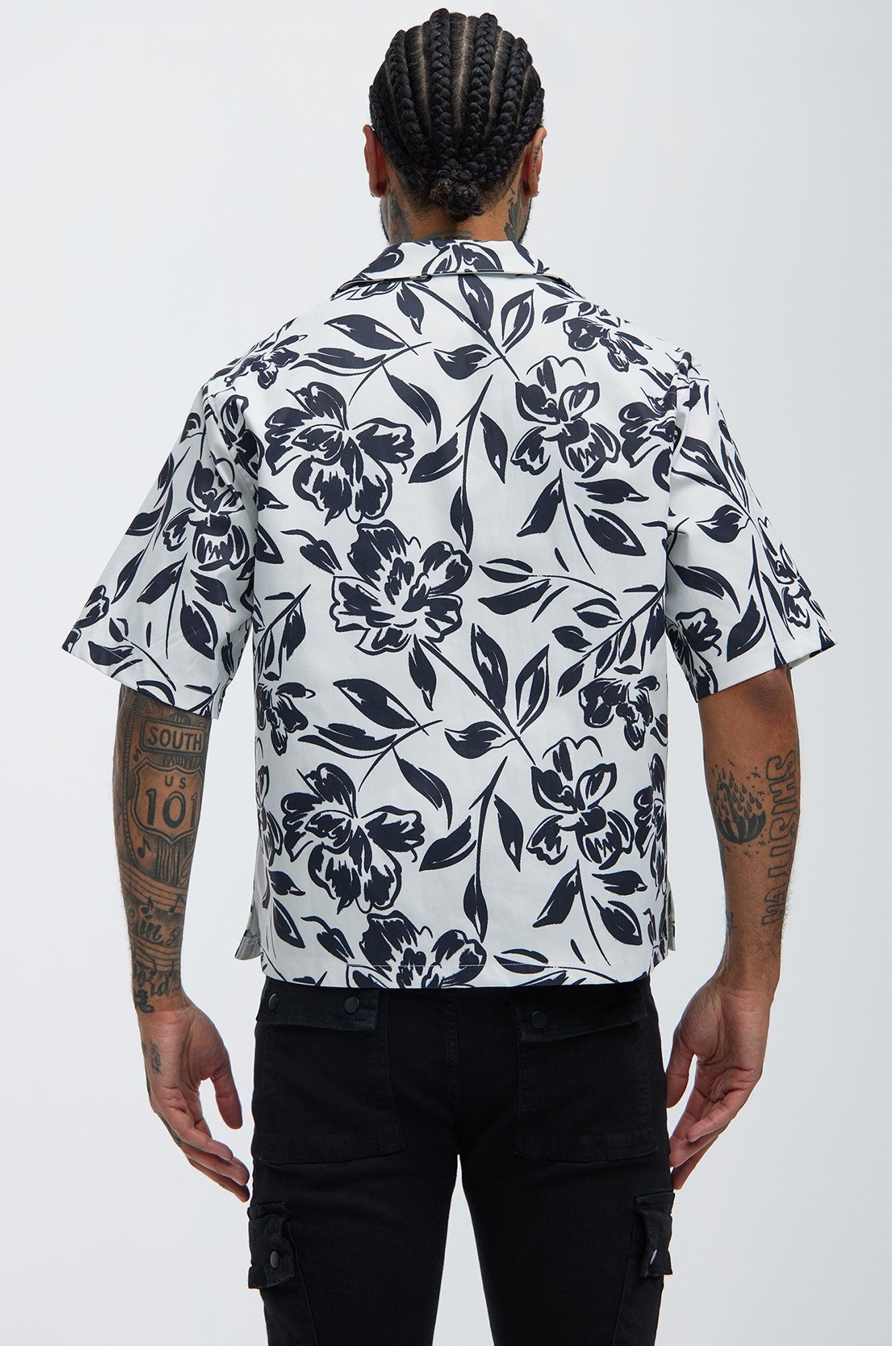 Noche Flor Shirt - White/combo Product Image