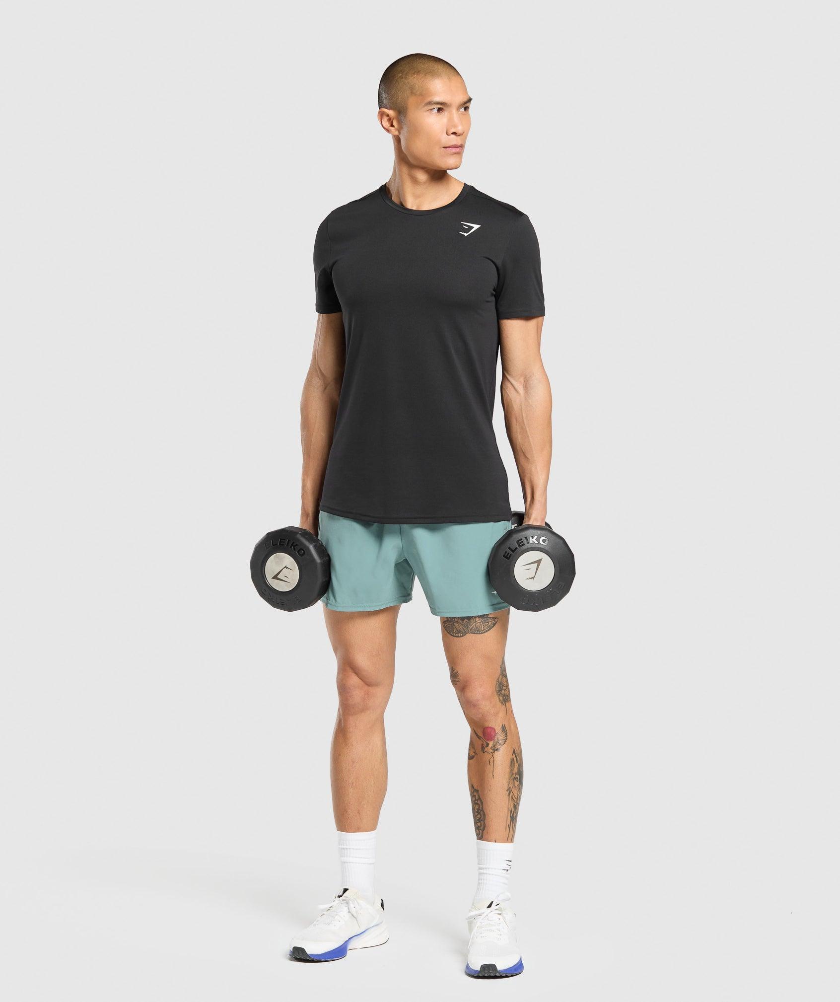Gymshark Arrival 5" Shorts - Celeste Blue Male Product Image