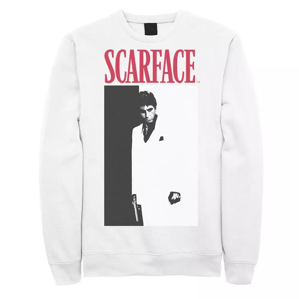 Men's Scarface Original Movie Poster Sweatshirt, Size: Medium, White Product Image