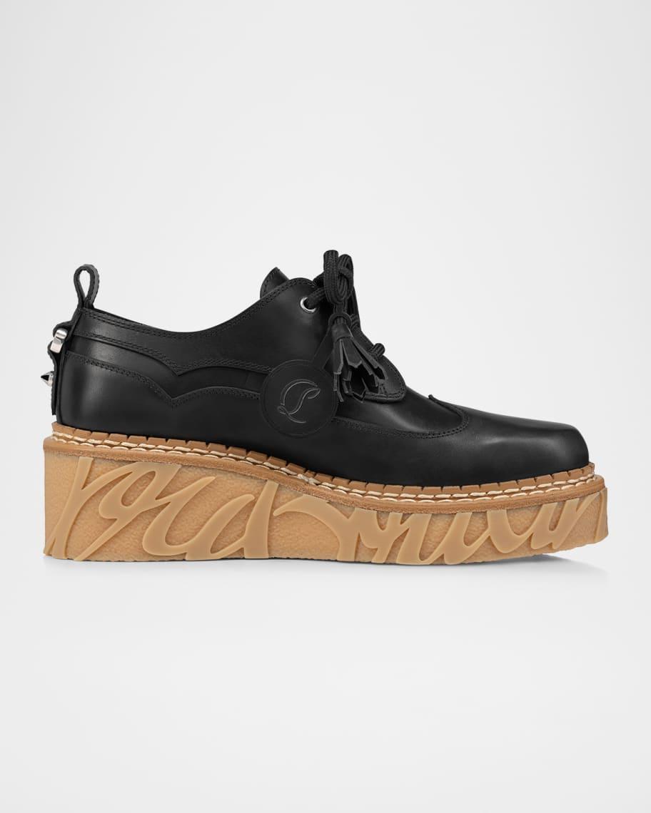 Mens Aeroli Leather Platform Derby Shoes Product Image