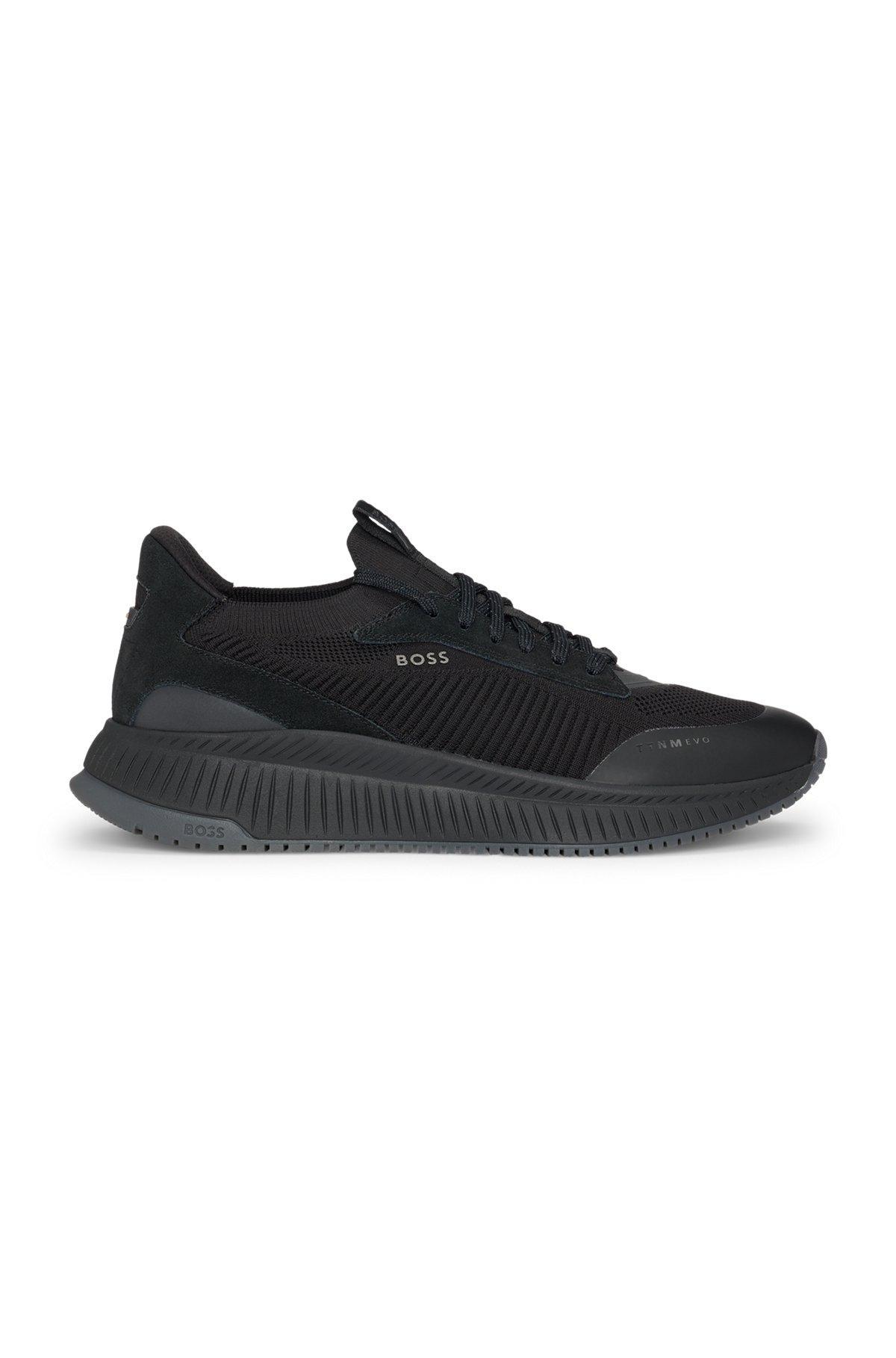 BOSS - TTNM EVO trainers with knitted uppers - Black Product Image