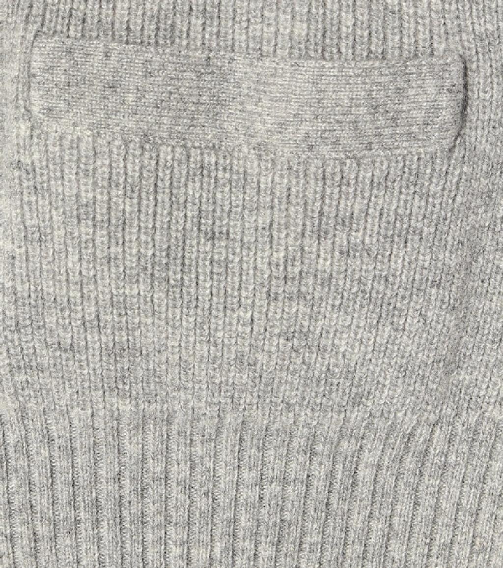 SACAI Grey & White Pleated Back Cardigan In Light Grey Product Image