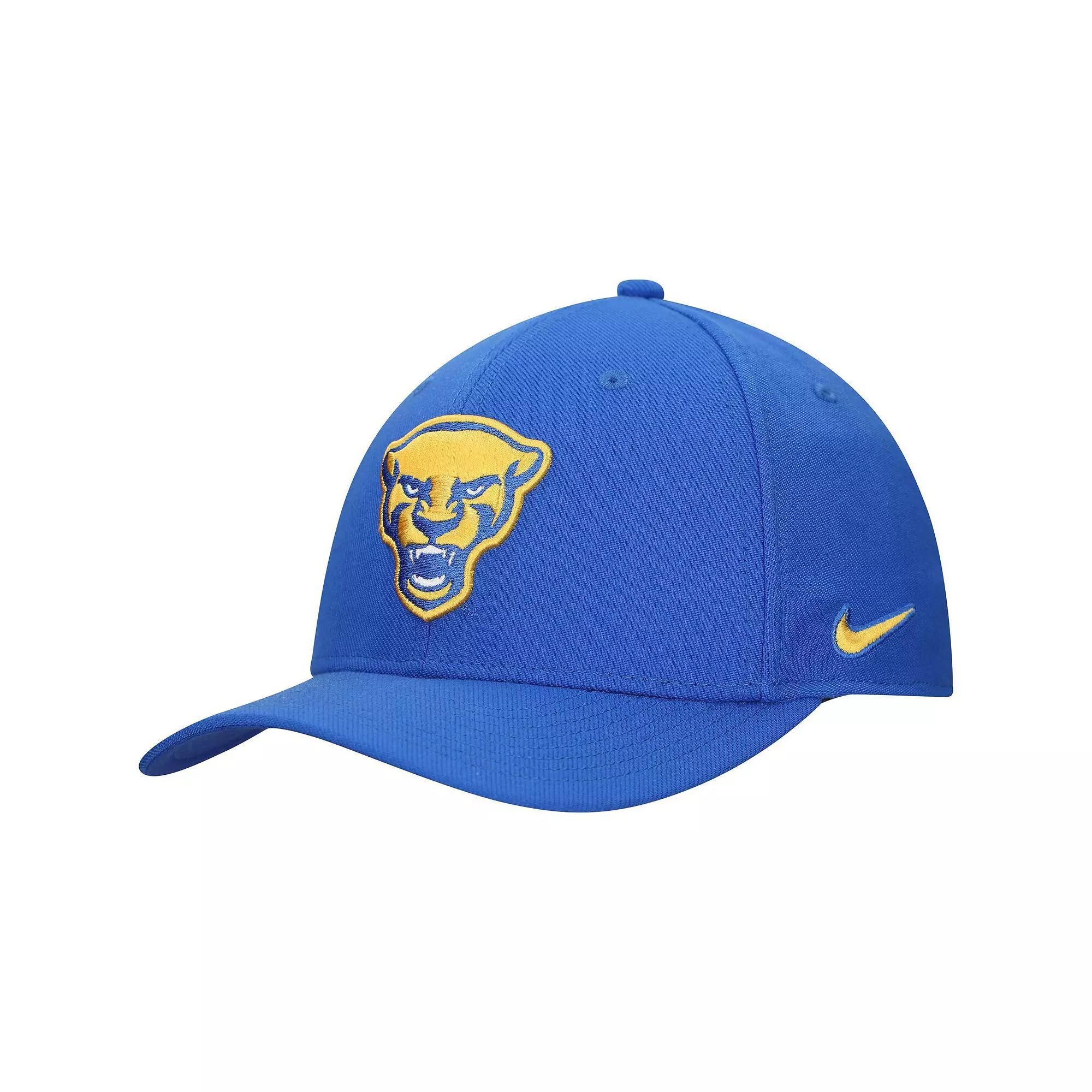 Mens Nike Royal Pitt Panthers 2024 Sideline Rise Swoosh Flex Hat Product Image
