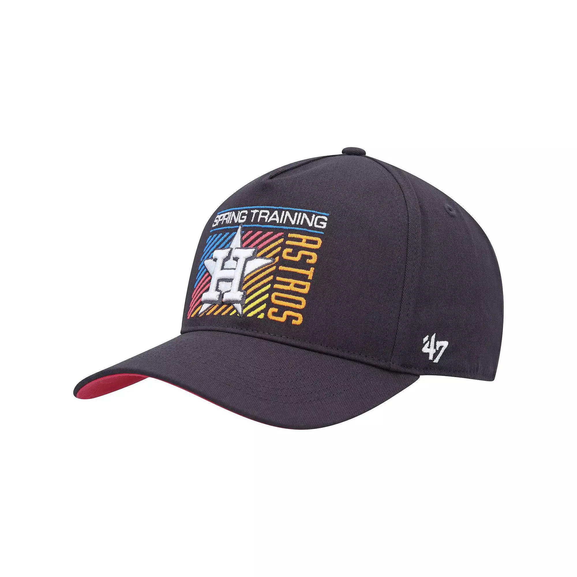 Men's '47  Charcoal Houston Astros 2023 Spring Training Reflex Hitch Snapback Hat Product Image