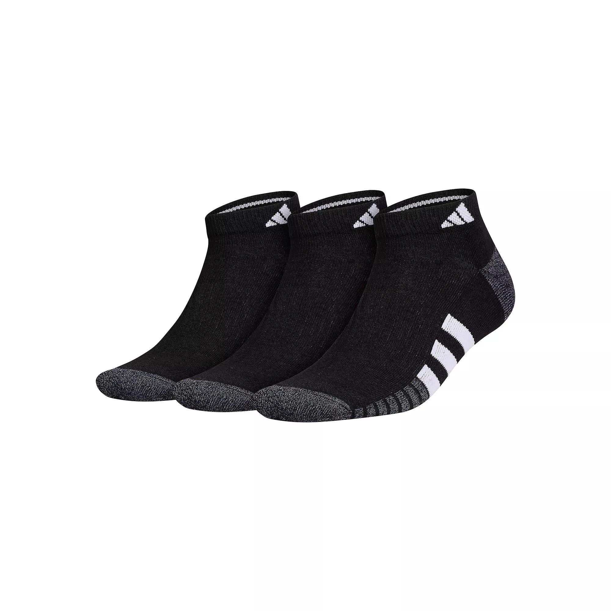 Men's adidas Cushioned 3.0 3-Pack Low Cut Socks, Size: 6-12, White Product Image