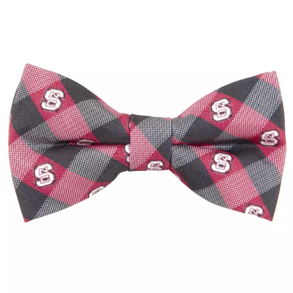 Adult NCAA Check Woven Bow Tie, North Carolina State Product Image