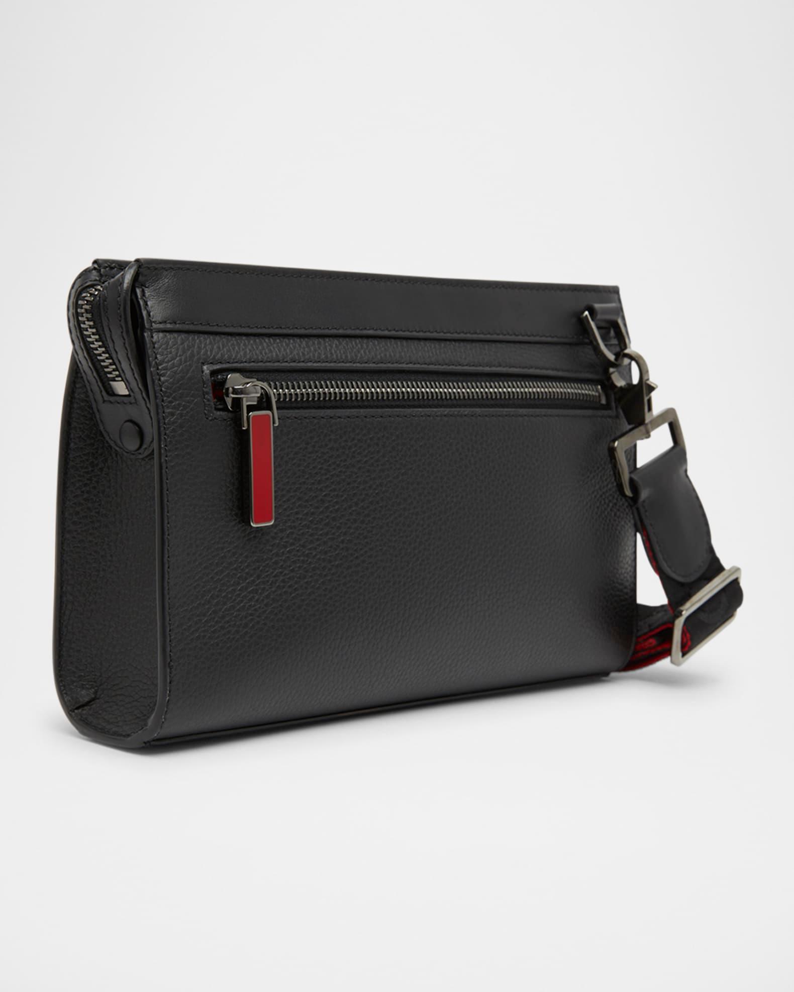 Men's Funky Leather Empire Spikes Crossbody Bag Product Image