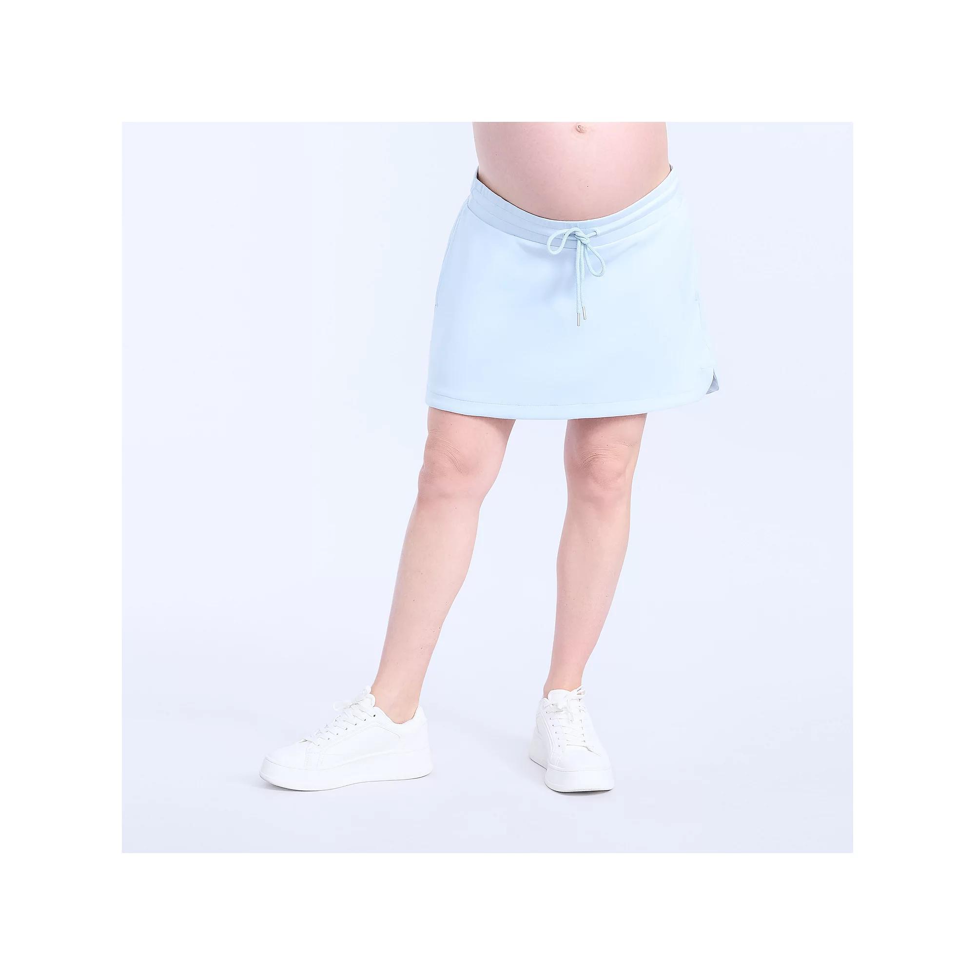 Maternity Motherhood® Pull-On Trapeze Mini Skirt, Women's, Size: Small-Mat, Skyway Product Image