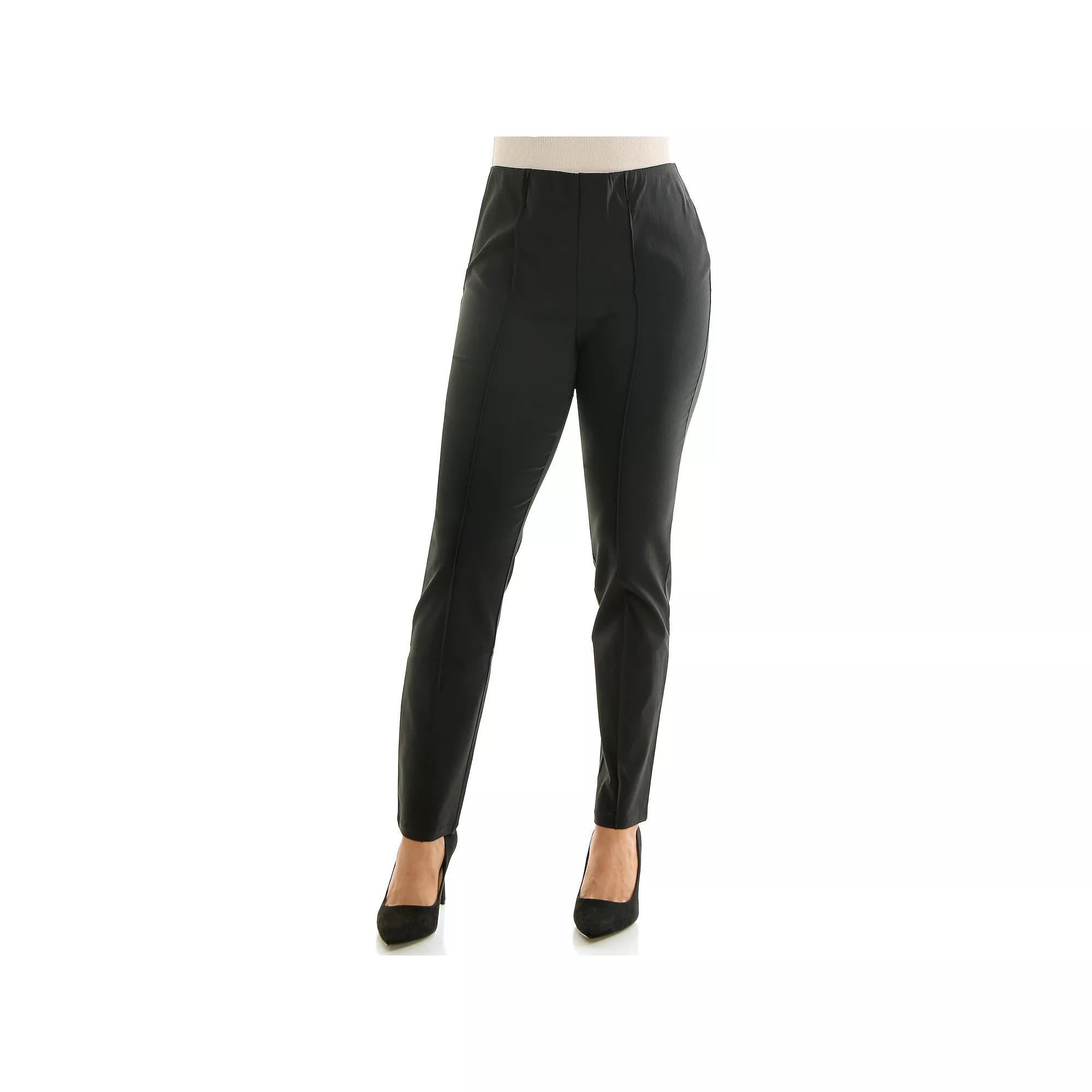 Women's Nina Leonard Narrow Leg Pants, Size: Medium, Black Product Image