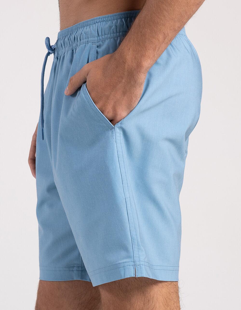 BLUE CROWN Mushroom Color Changing Mens 7" Swim Shorts - LIGHT BLUE Product Image