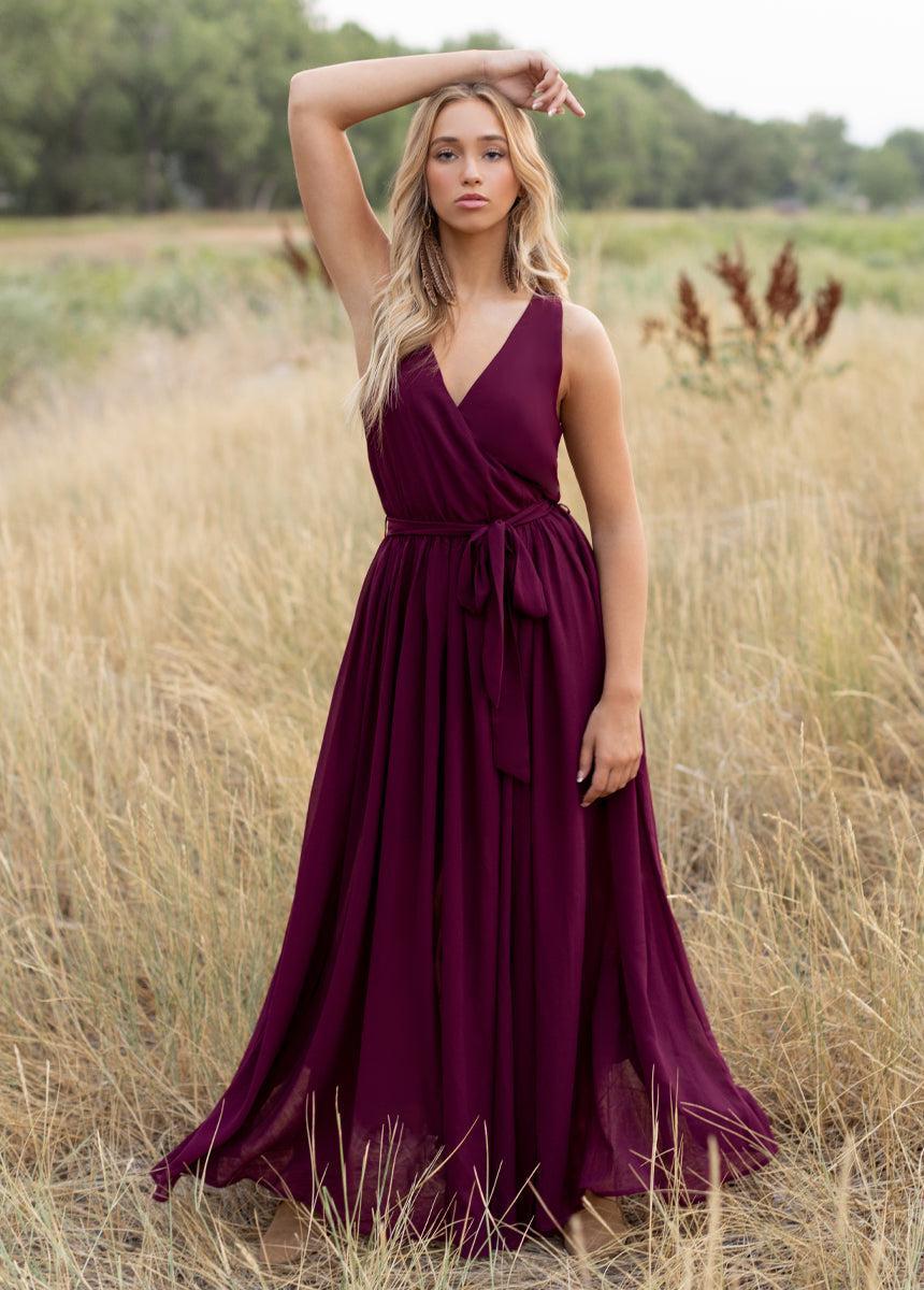 Miriam Dress in Plum Female Product Image