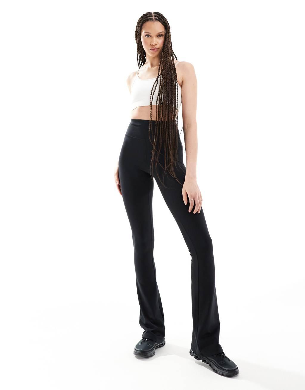 4505 Tall Icon slim kick soft touch yoga leggings in black  Product Image