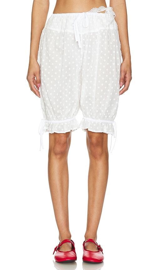 Embroidered Cotton Drawers Yuhan Wang Product Image
