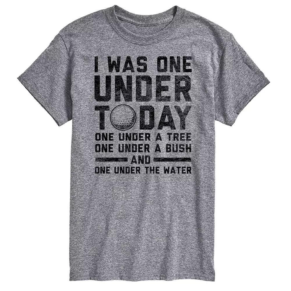 Big & Tall I Was One Under Today Golf Graphic Tee, Mens Product Image