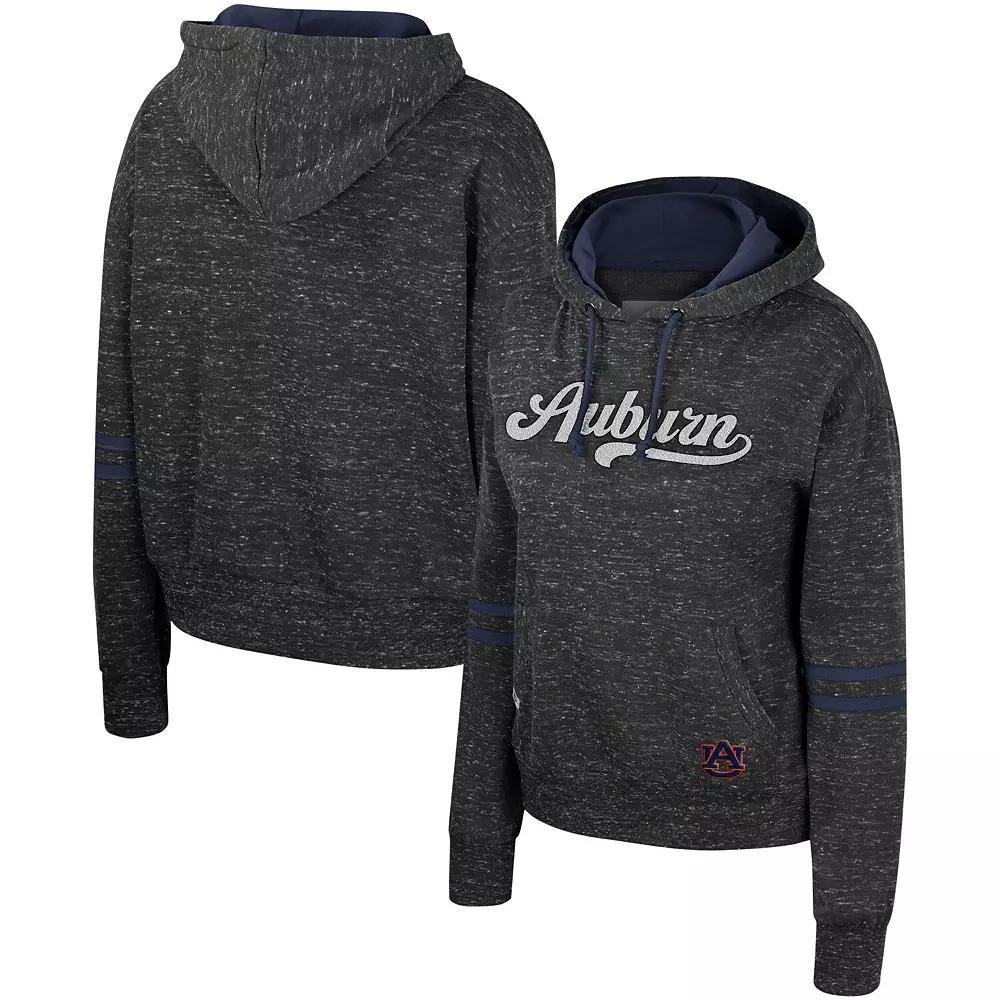 Women's Colosseum  Charcoal Clemson Tigers Catherine Speckle Pullover Hoodie, Size: 2XL Product Image