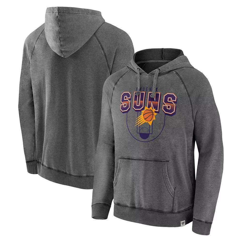 Mens Fanatics Branded Gray Phoenix Suns Acquisition True Classics Vintage Snow Wash Pullover Hoodie Product Image