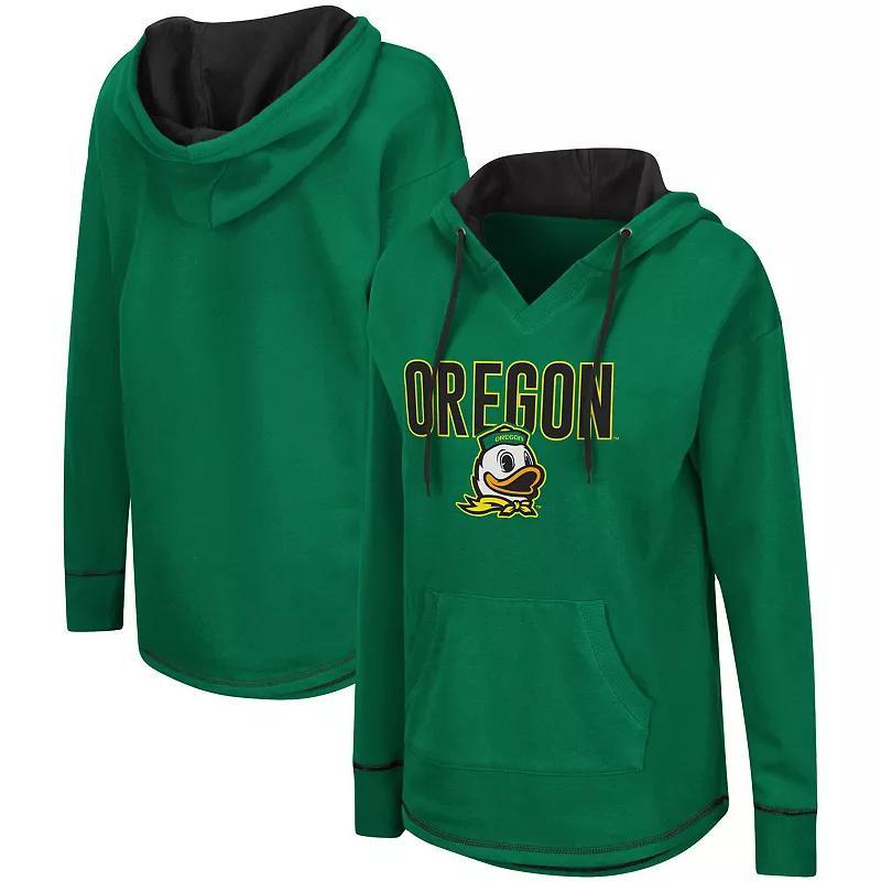 Womens Colosseum Oregon Ducks Tunic Pullover Hoodie Product Image