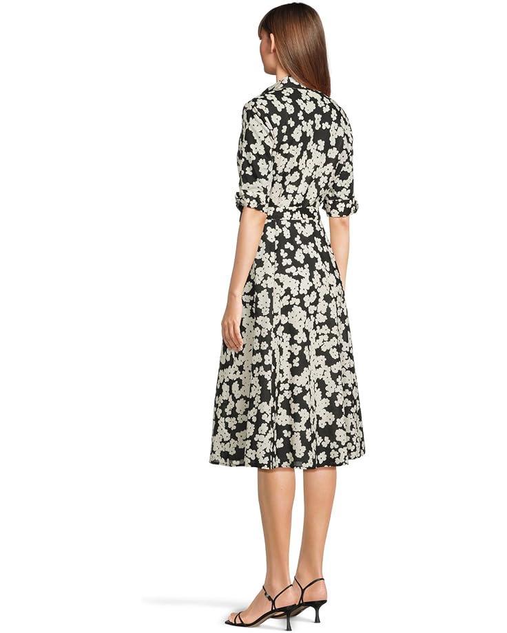 Belted Floral Cotton Aline Product Image