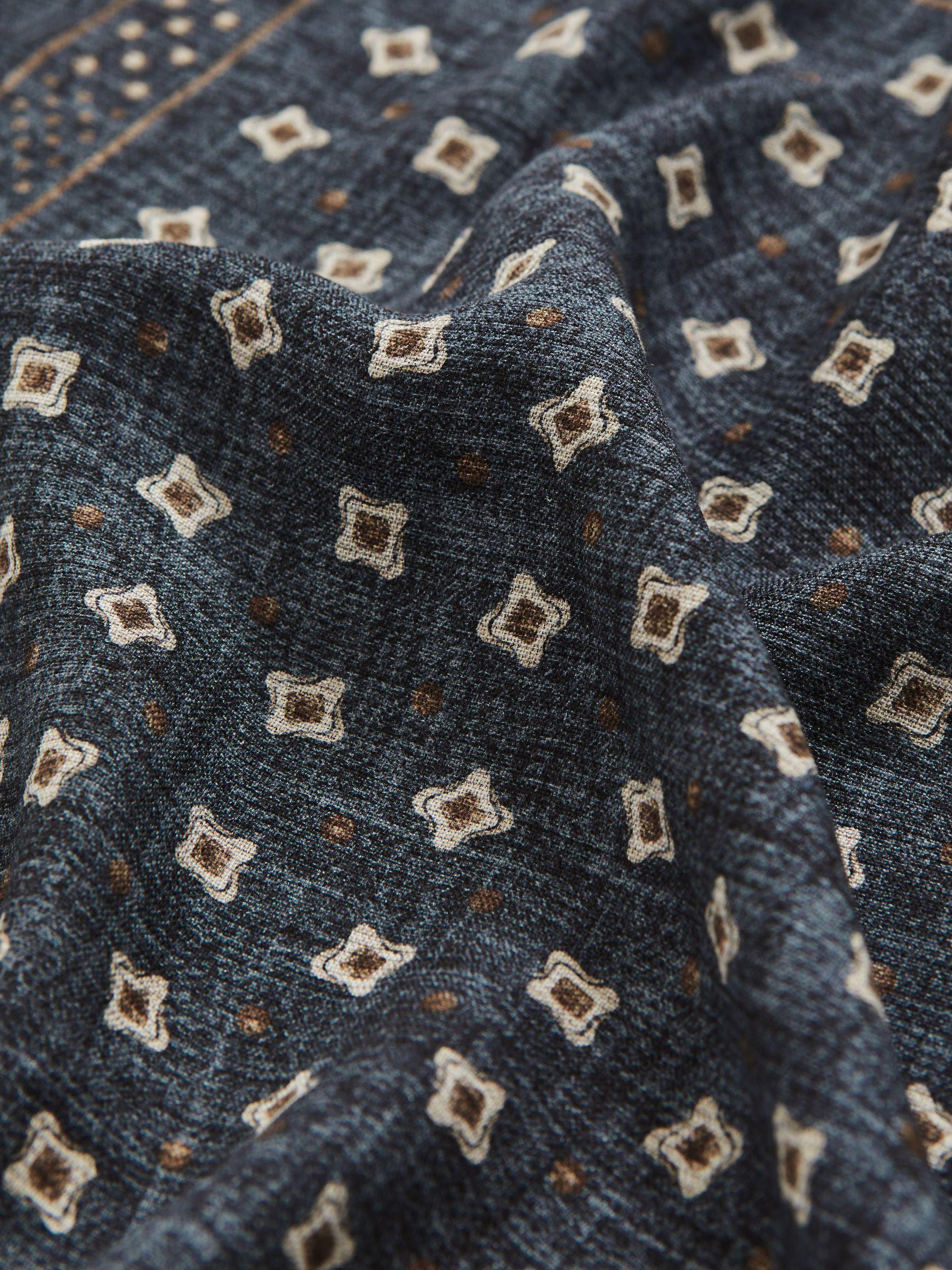 Pocket Square in Denim Blue Melange Product Image