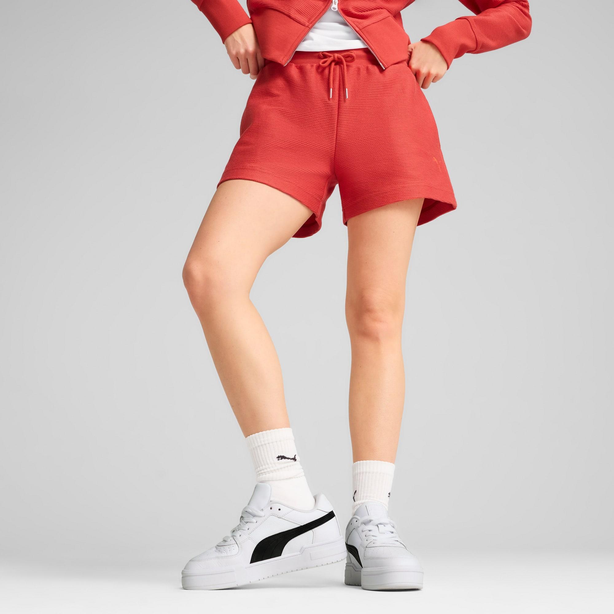 PUMA Premium Essentials A-Line Women's 4" Jacquard Shorts Product Image
