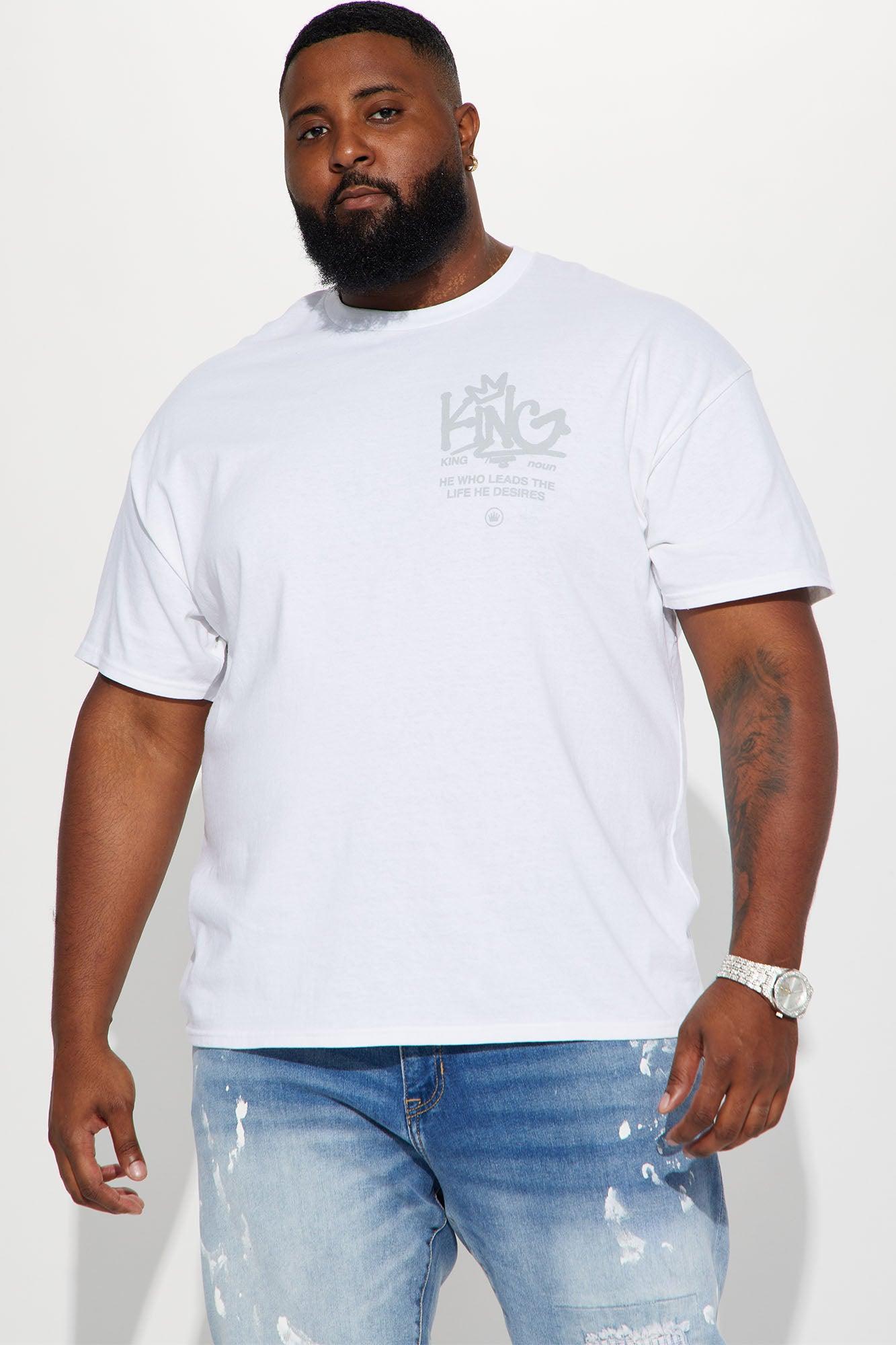 Crown Him King Short Sleeve Tee - White Product Image