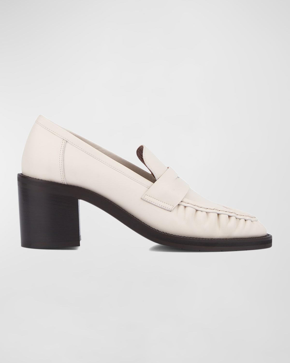 Mens VLogo Signature Leather Penny Loafers Product Image