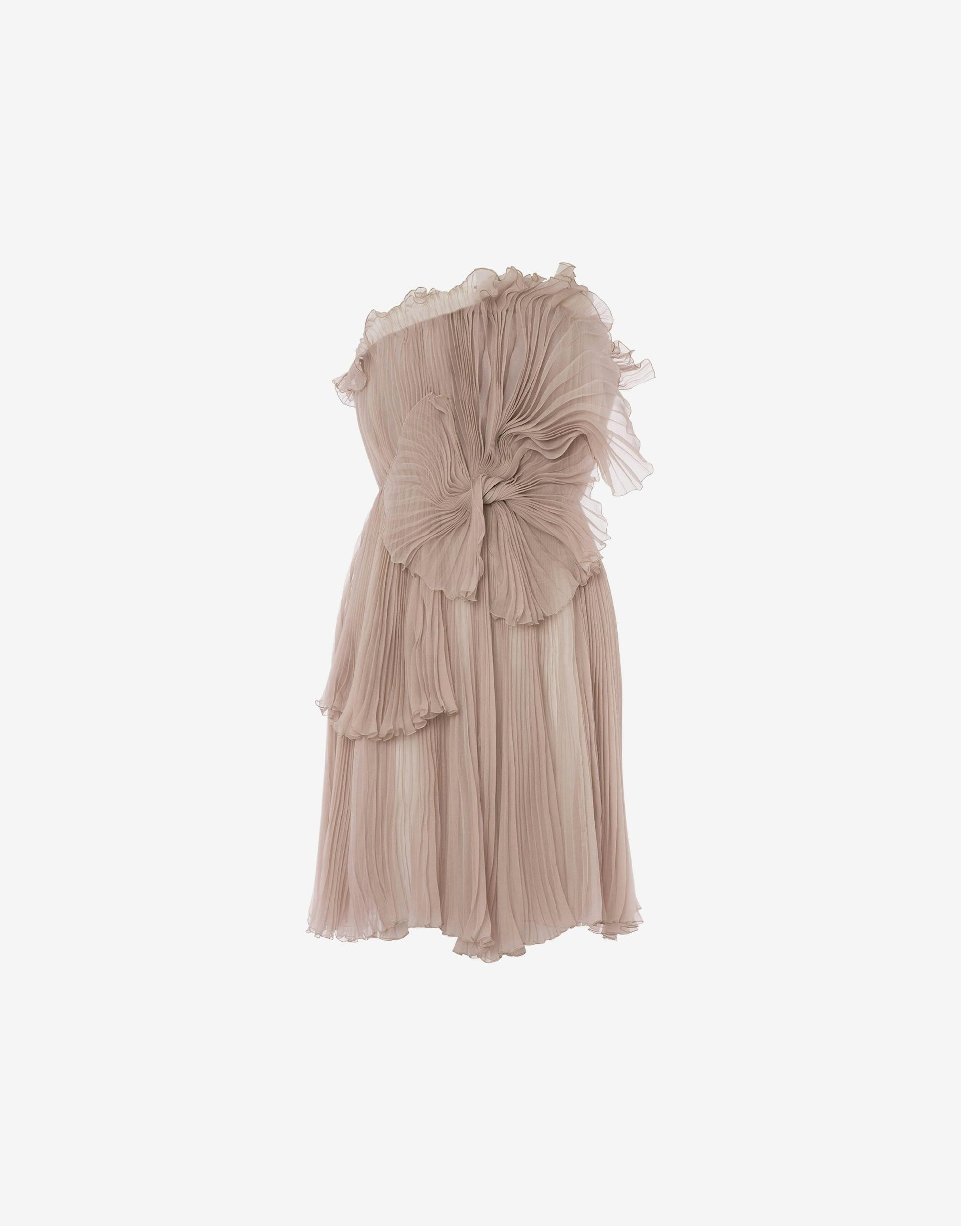 Short organic chiffon dress Product Image