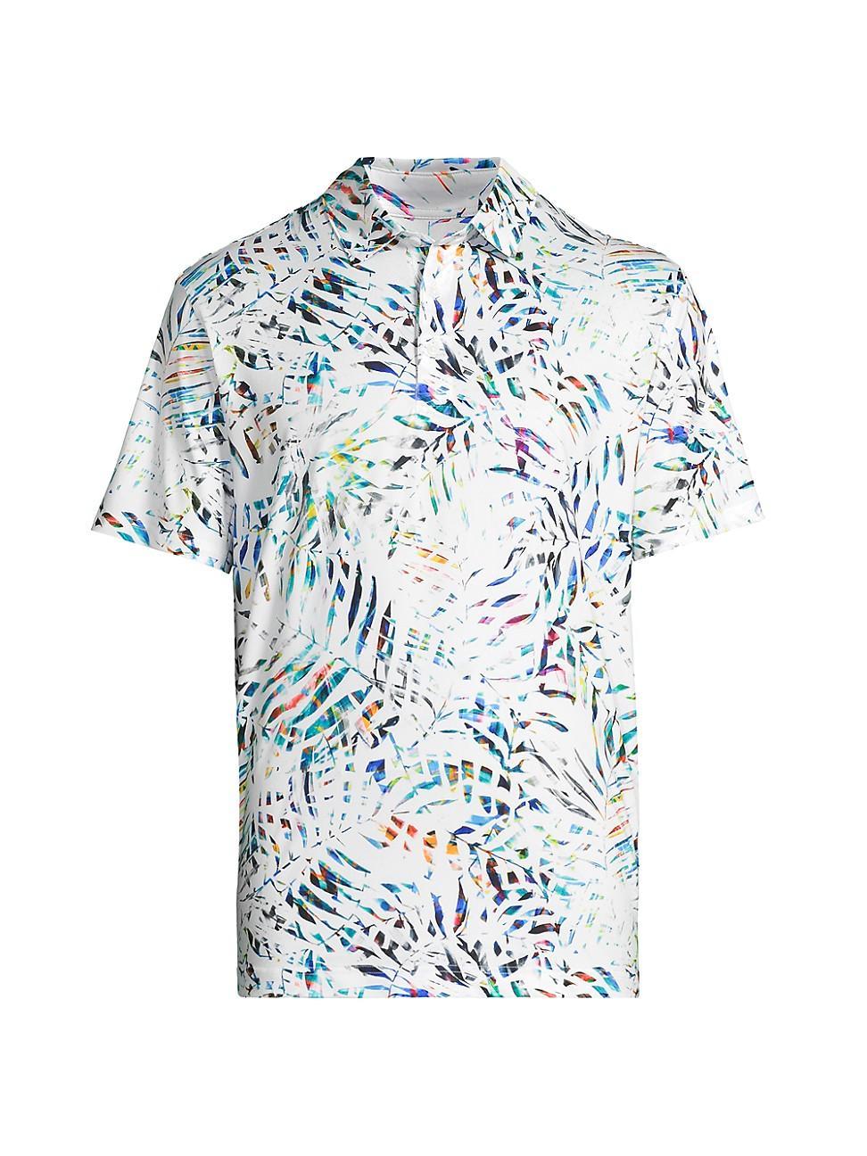 Mens Island Palm Knit Polo Shirt Product Image