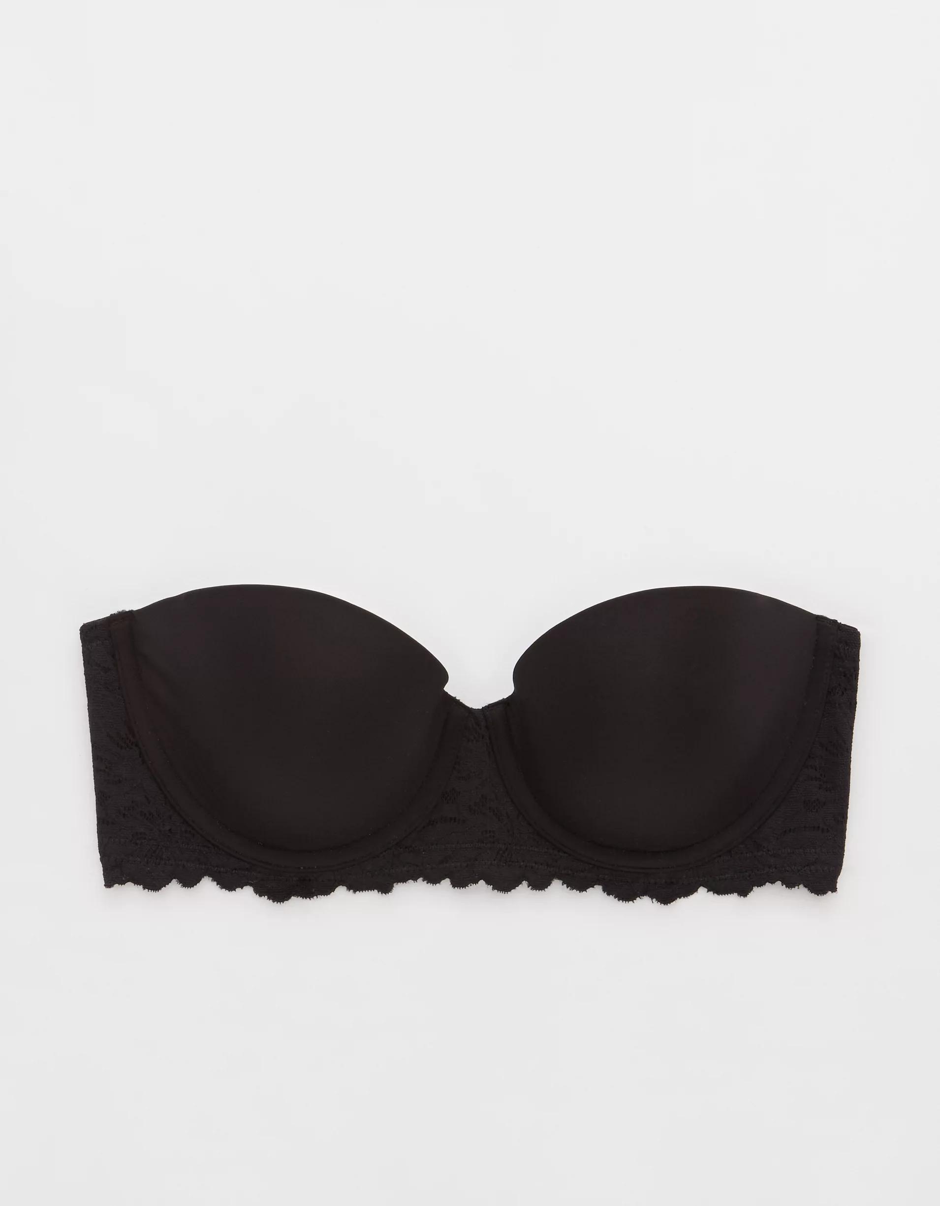 Show Off Rosey Lace Strapless Push Up Bra Product Image