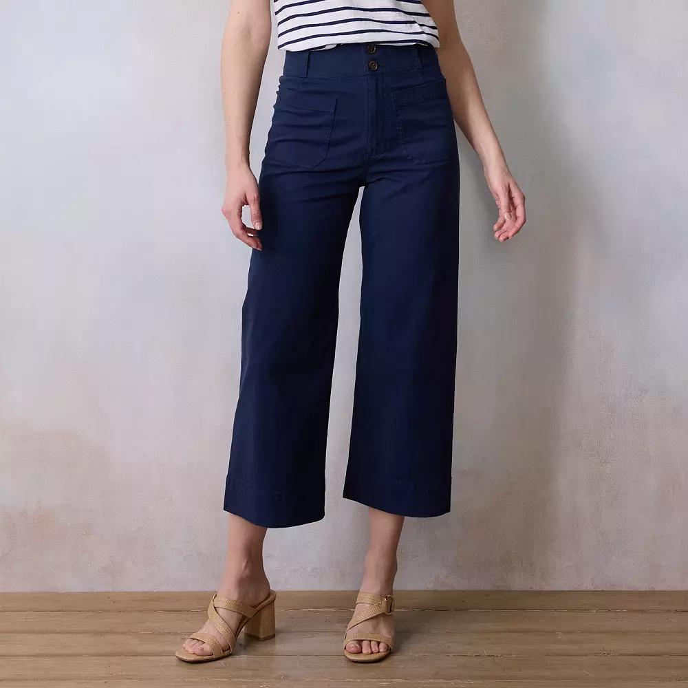 Womens LC Lauren Conrad Wildflower Wide Leg Pants Product Image