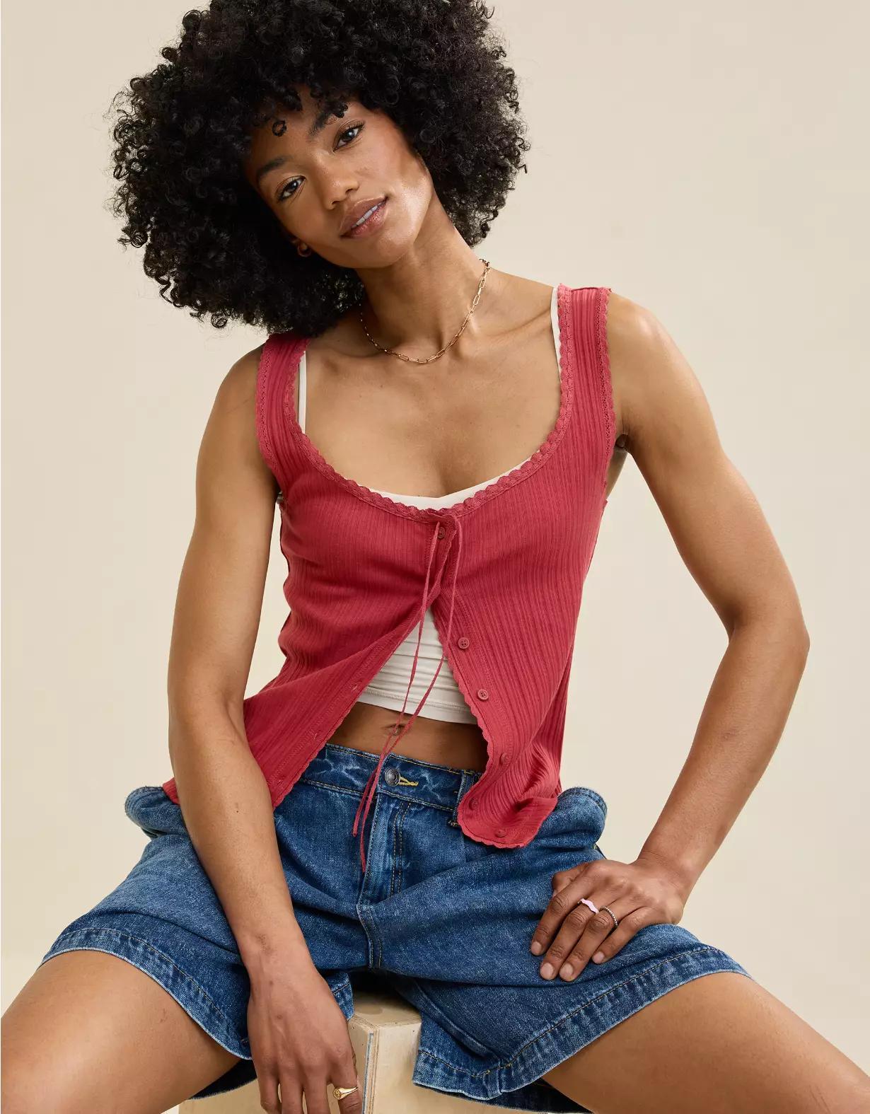 Aerie Sneak Peek Tank Top Product Image