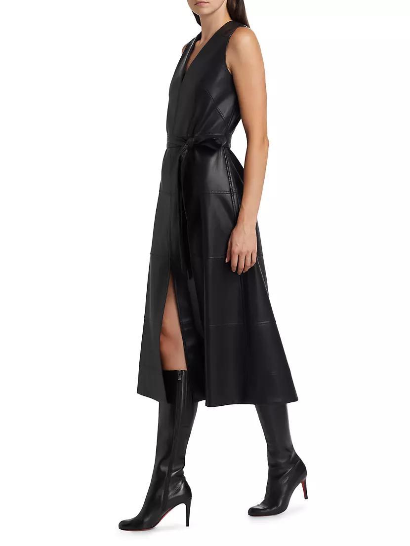 Reinella Faux Leather Dress Product Image