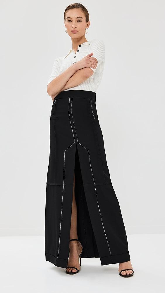 Victoria Beckham Deconstructed Floor Length Skirt | Shopbop Product Image
