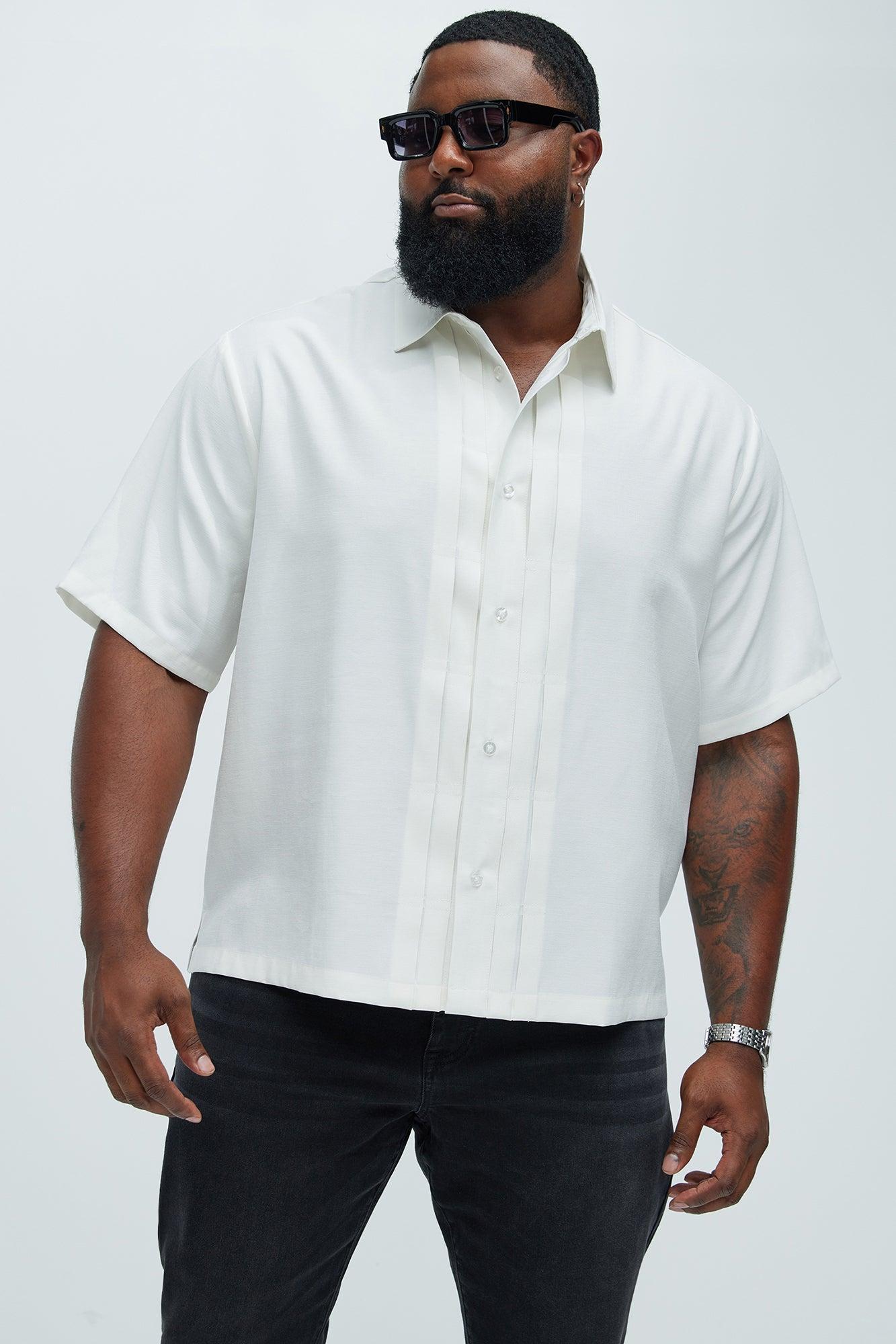 Blexy Pleated Shirt - White Product Image