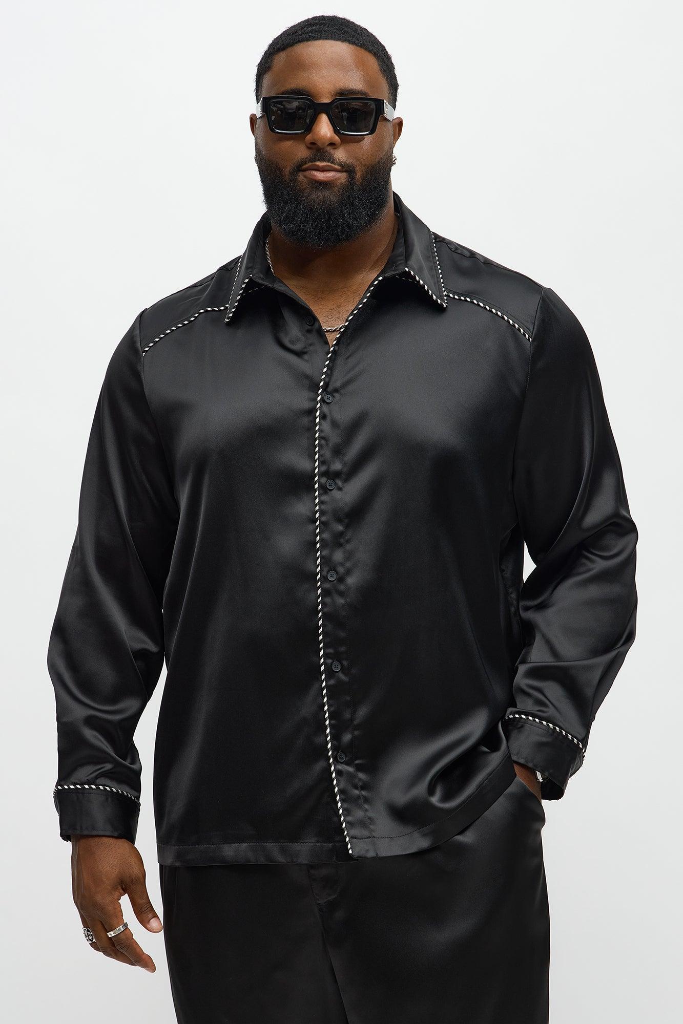 Luxe Button Up Shirt - Black Product Image