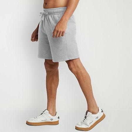 Hanes Originals Mens Fleece Sweat Shorts, 8 Deep Forte Blue Heather 2XL Product Image