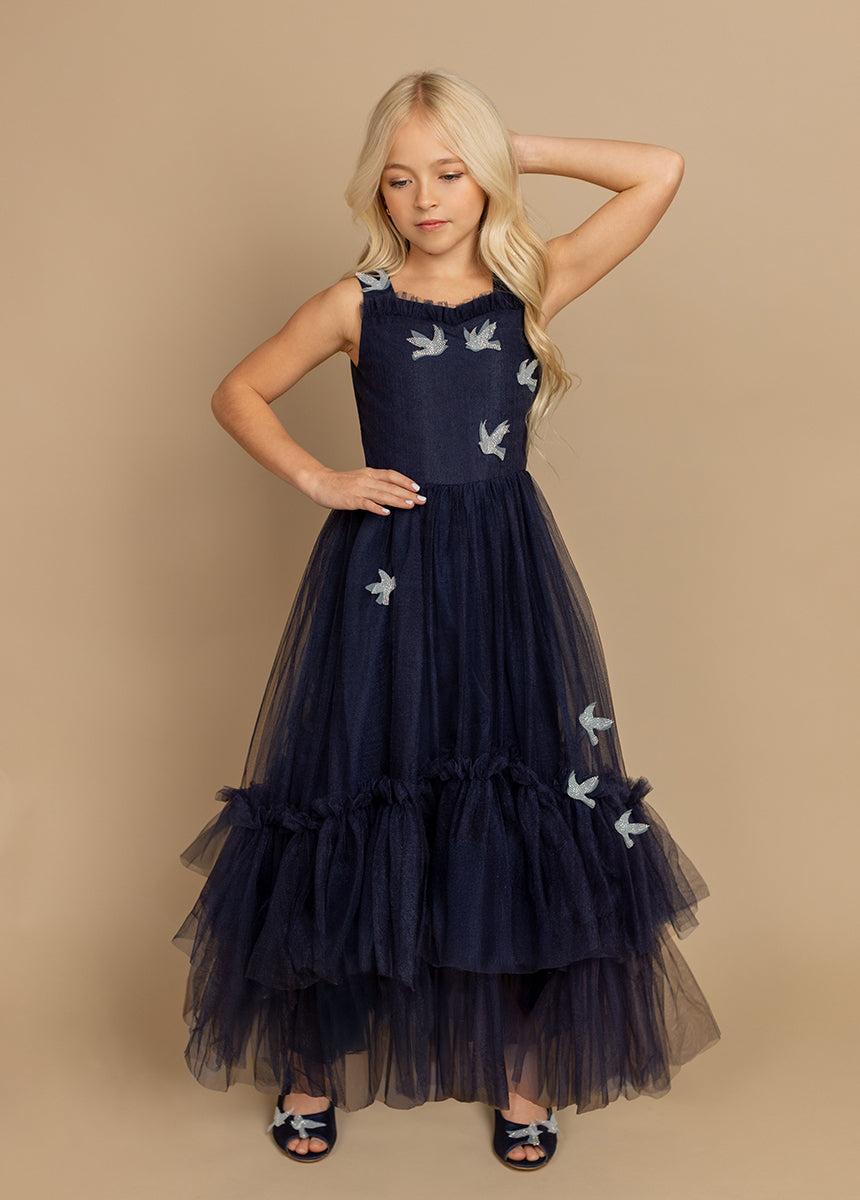 Sparrow Dress in Navy Girls Product Image
