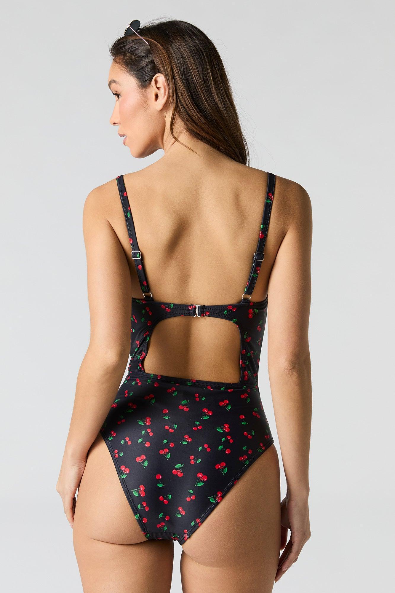 Cut-Out One Piece Swimsuit Female Product Image