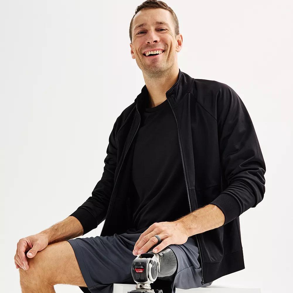 Men's Tek Gear® Adaptive Tricot Jacket, Size: XL, Mineral Black Product Image