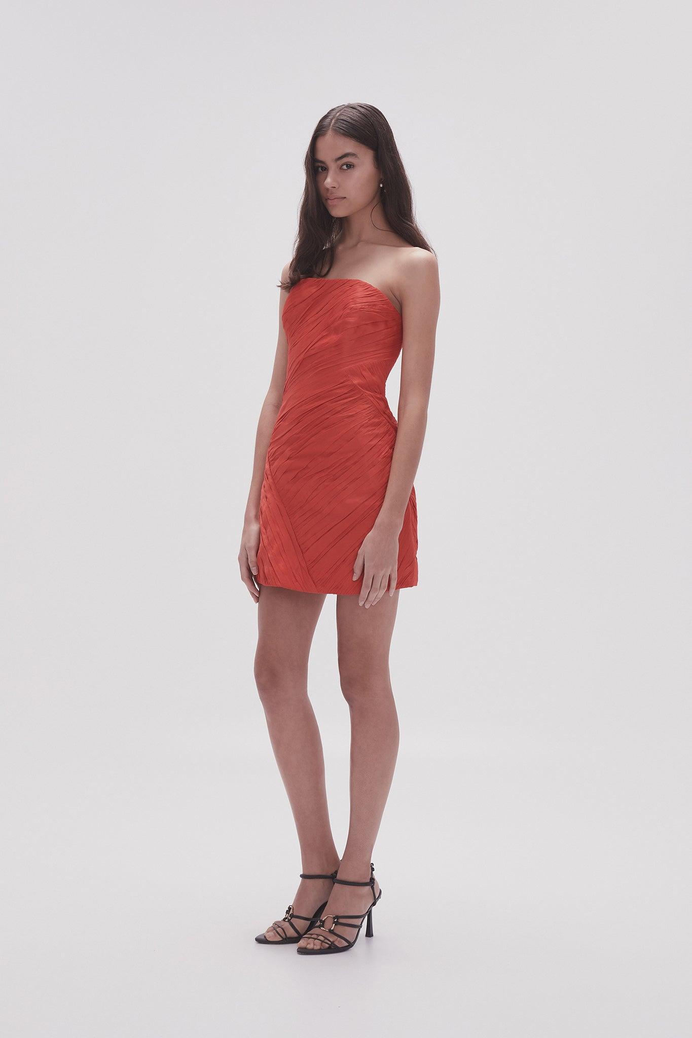 Anima Ruched Mini Dress Product Image