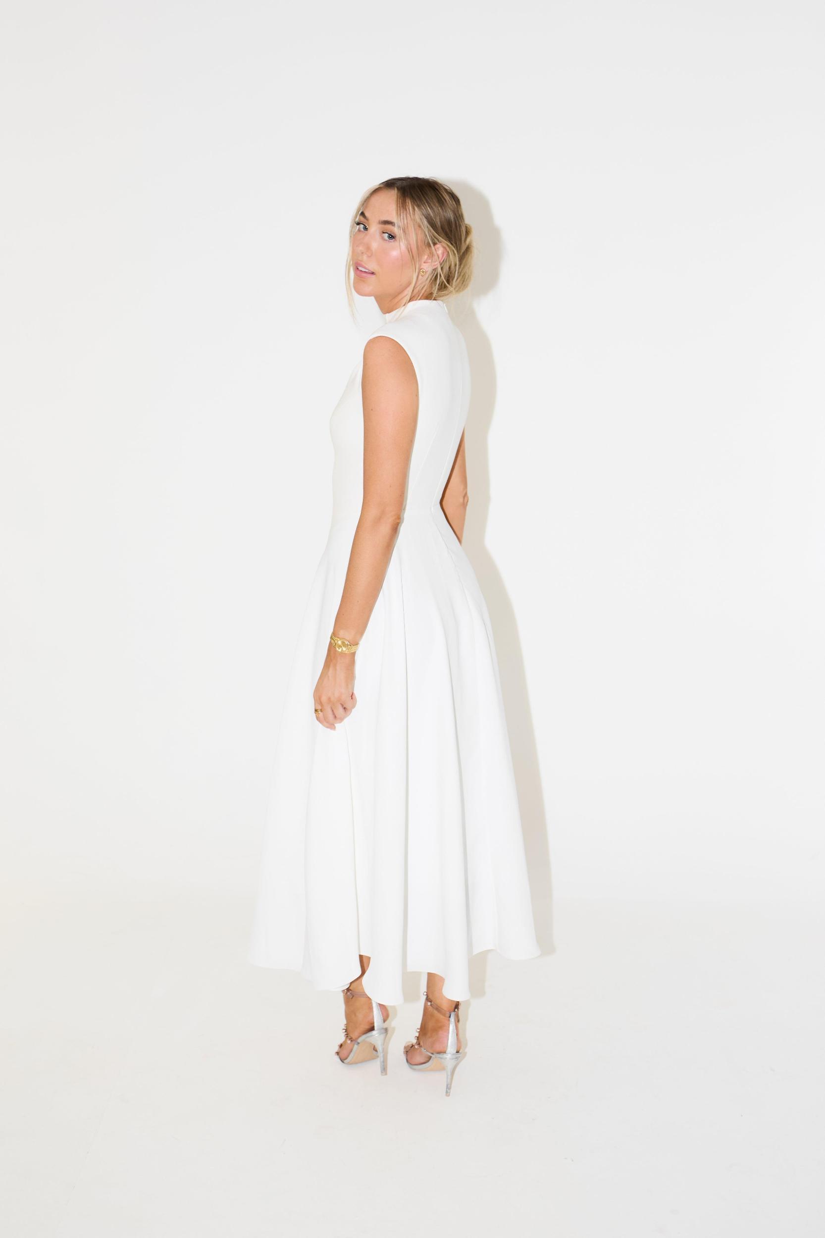 The Ultimate Muse Sleeveless High Waist Midi Dress Product Image