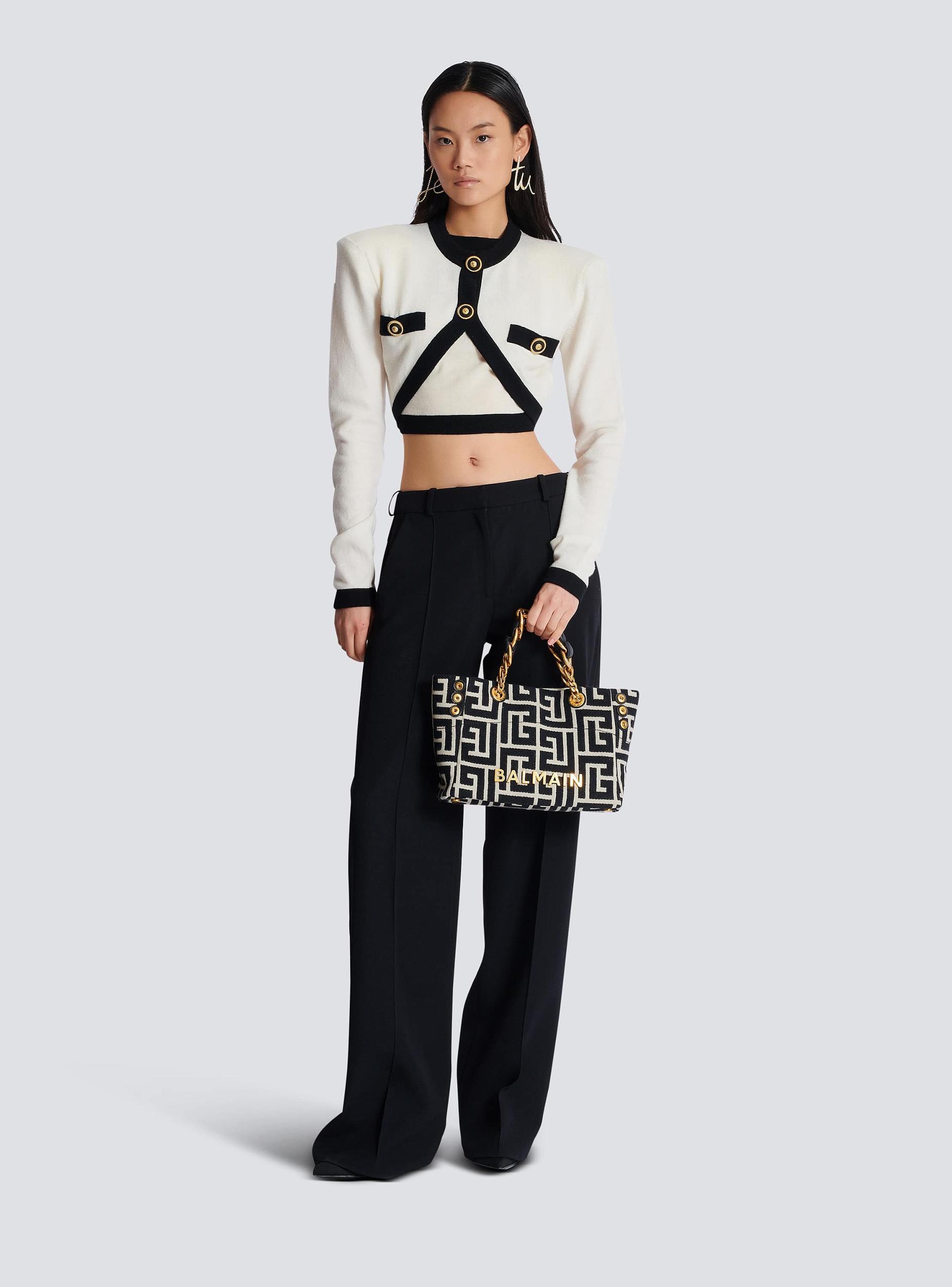 Small 1945 Soft monogrammed jacquard tote bag Product Image