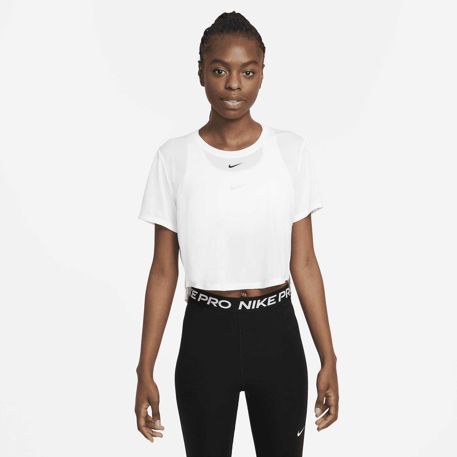 Nike Women's Dri-FIT One Standard Fit Short-Sleeve Cropped Top Product Image