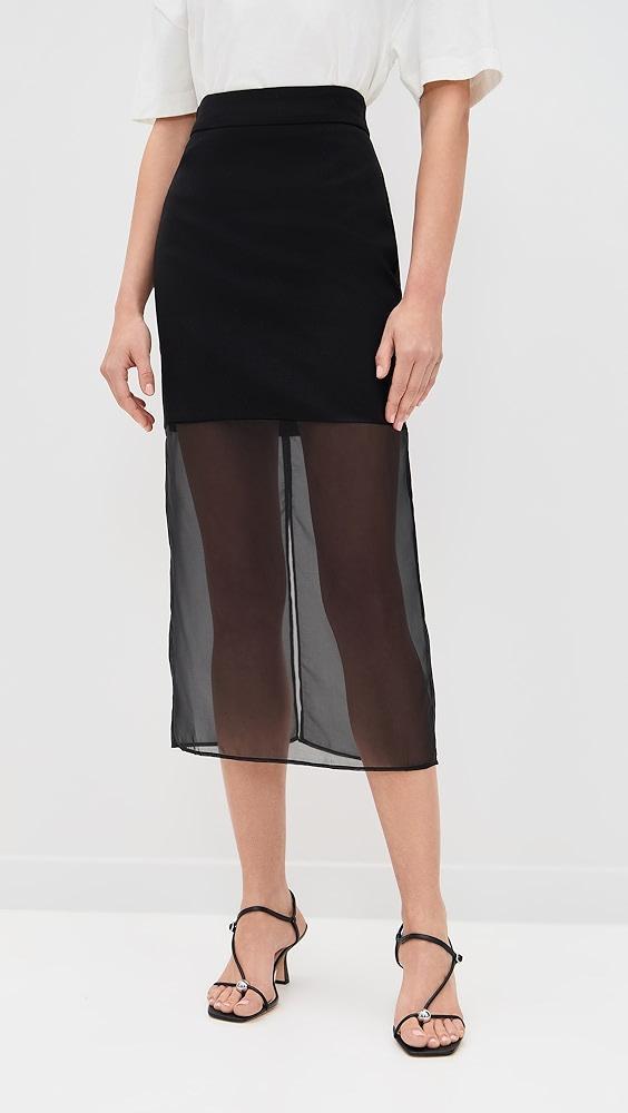 Pixie Market Skirt with Mesh Sheer Bottoms | Shopbop Product Image