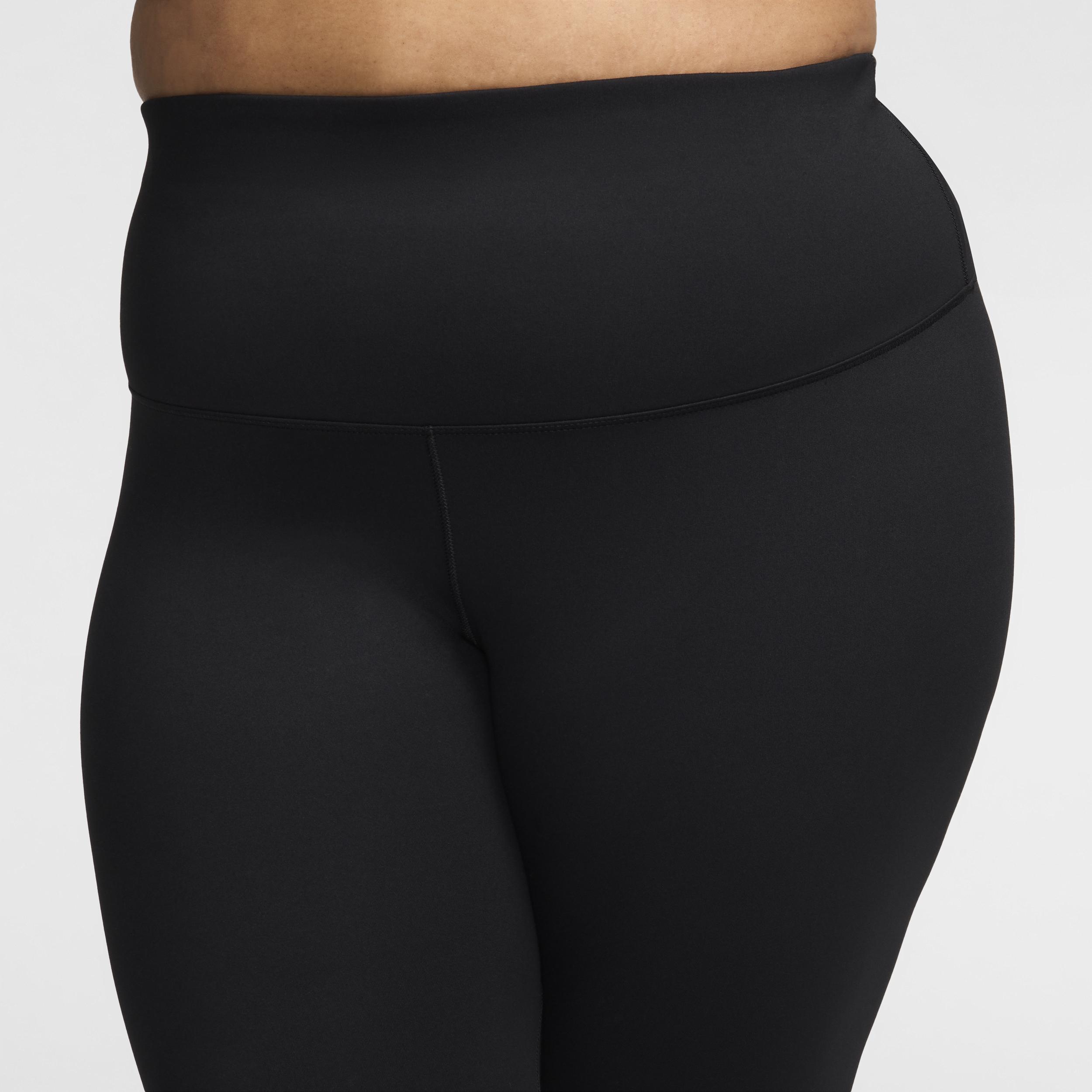 Plus Size Nike One High-Waist Crop Leggings, Women's, Size: 3XL, Black Product Image