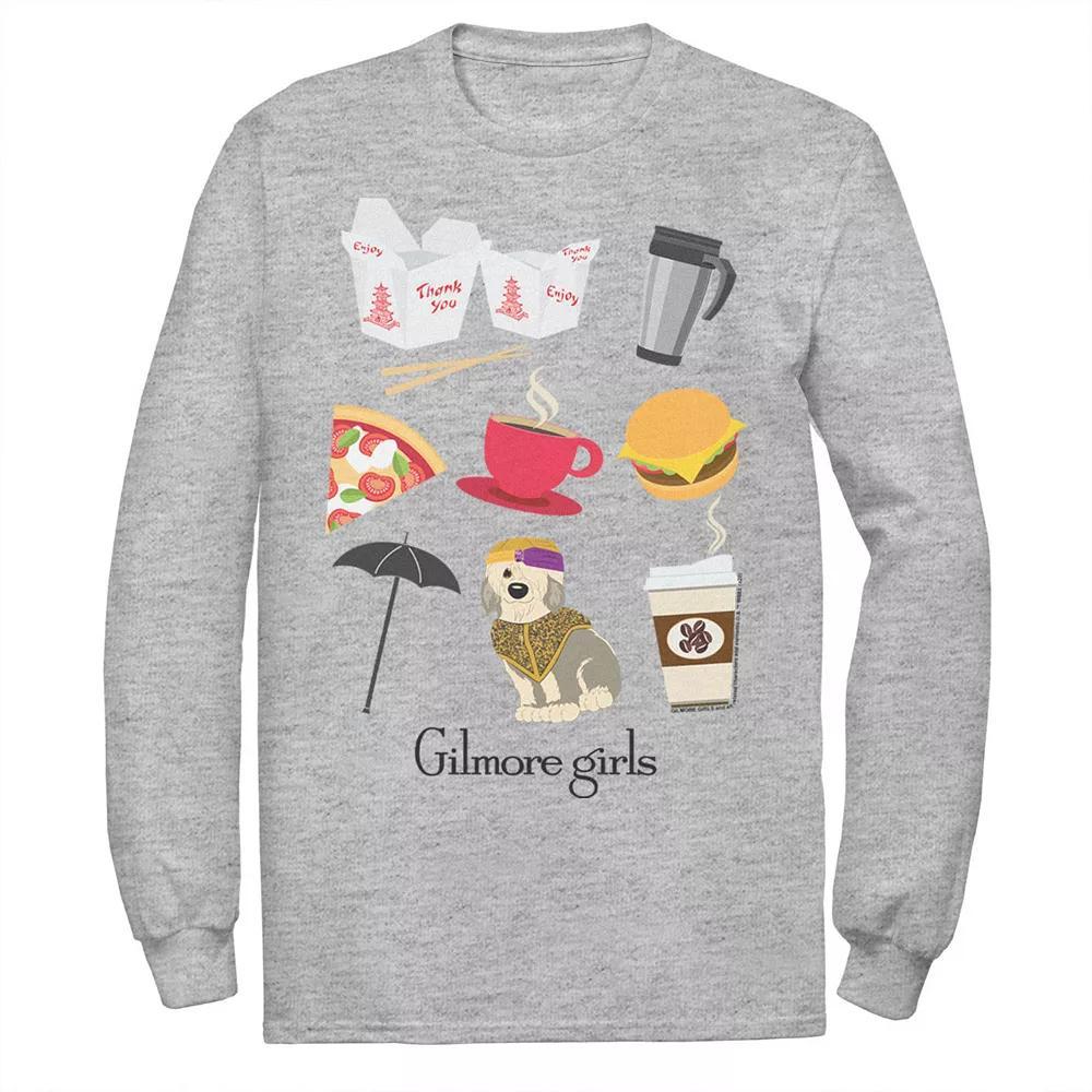Men's Gilmore Girls Icons Tee, Size: Large, Athletic Grey Product Image