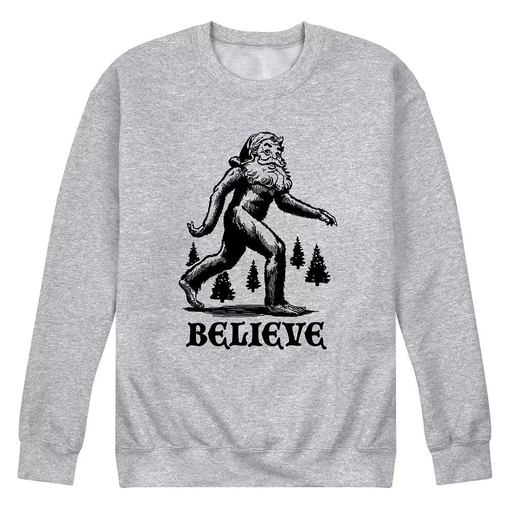 Mens Believe Sweatshirt Athletic Grey Product Image