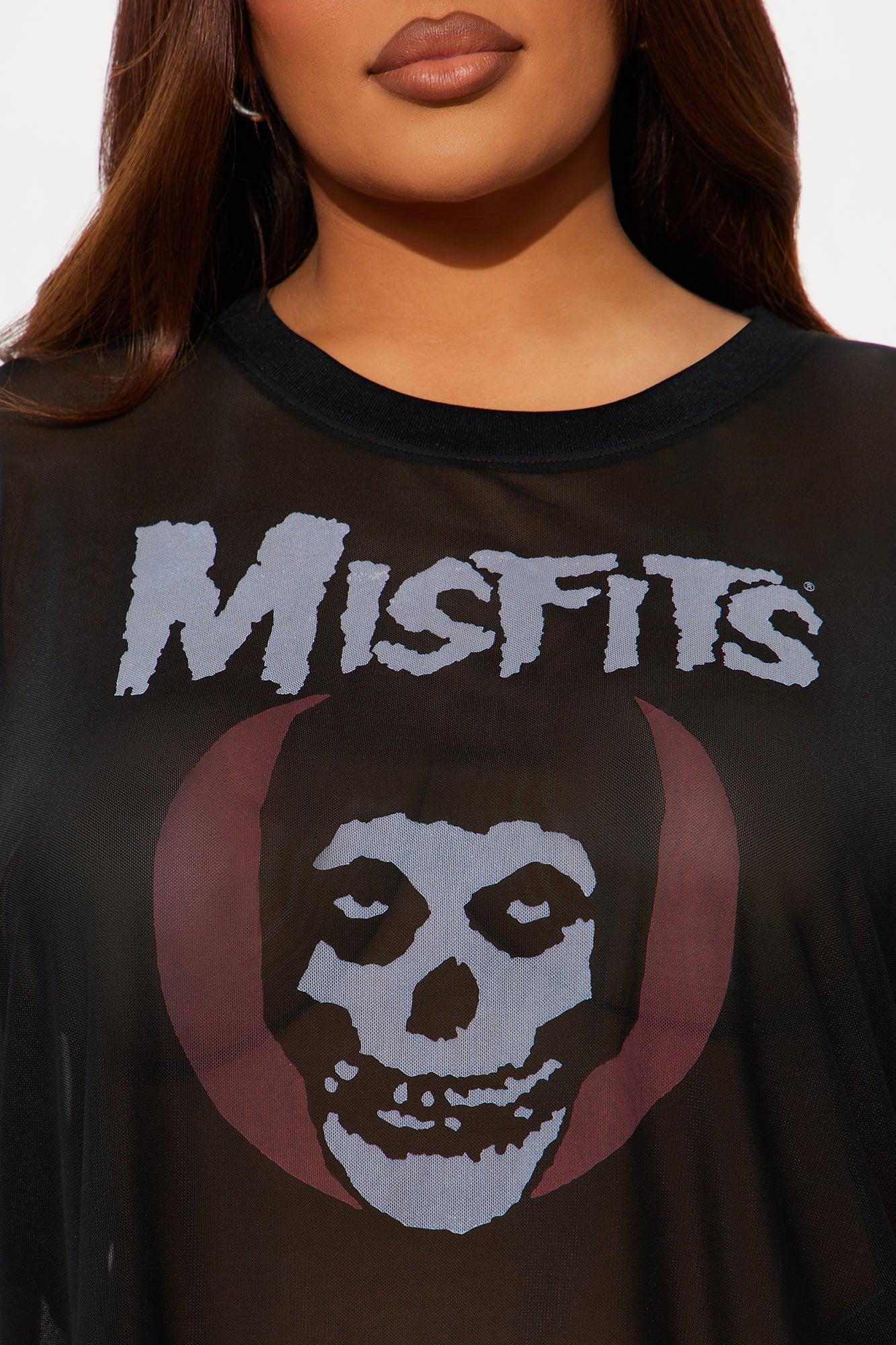 Misfits Skull Layered Tee - Black Product Image